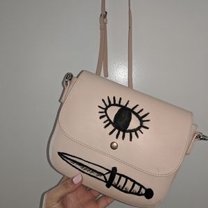 Evil eye shoulder bag